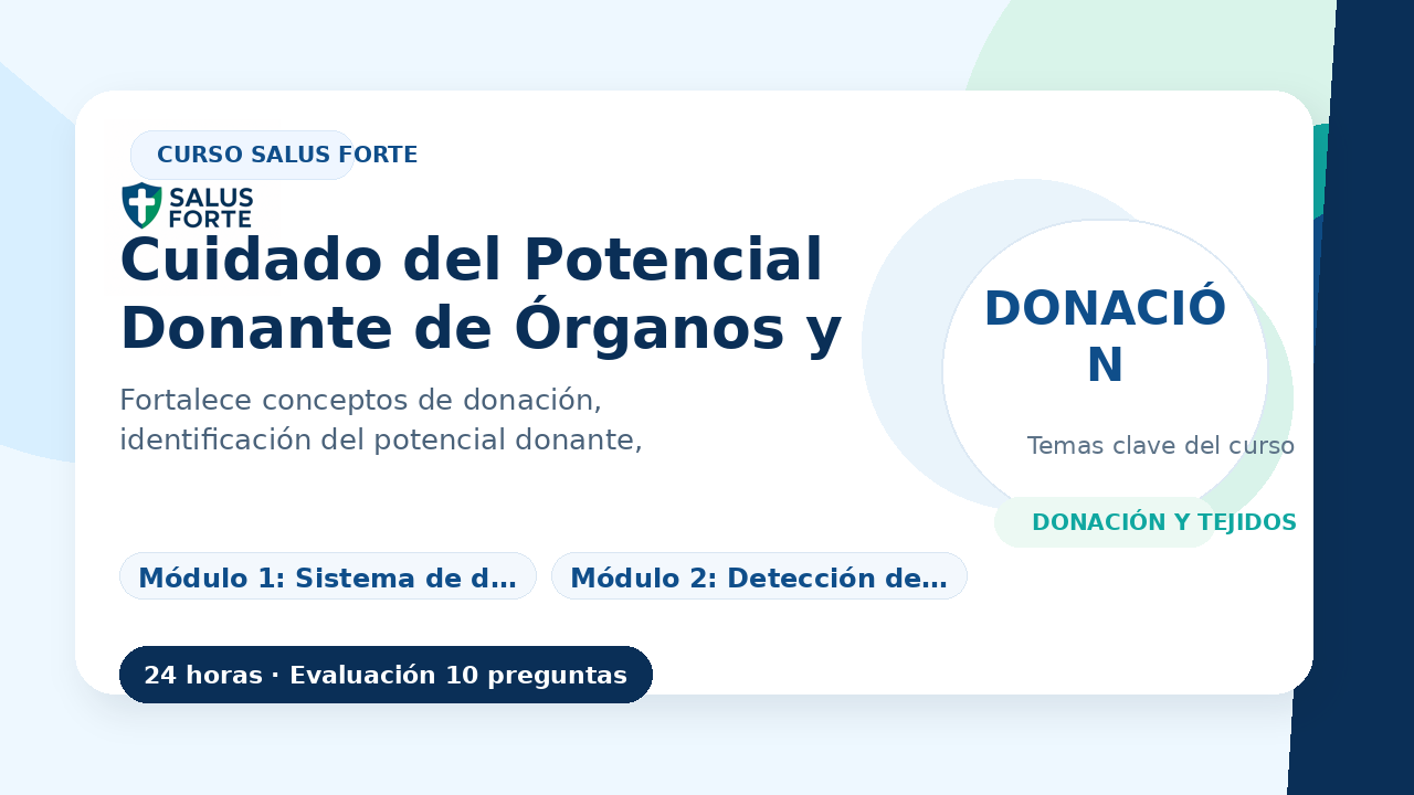 Cuidado del Potencial Donante de Órganos y Tejidos